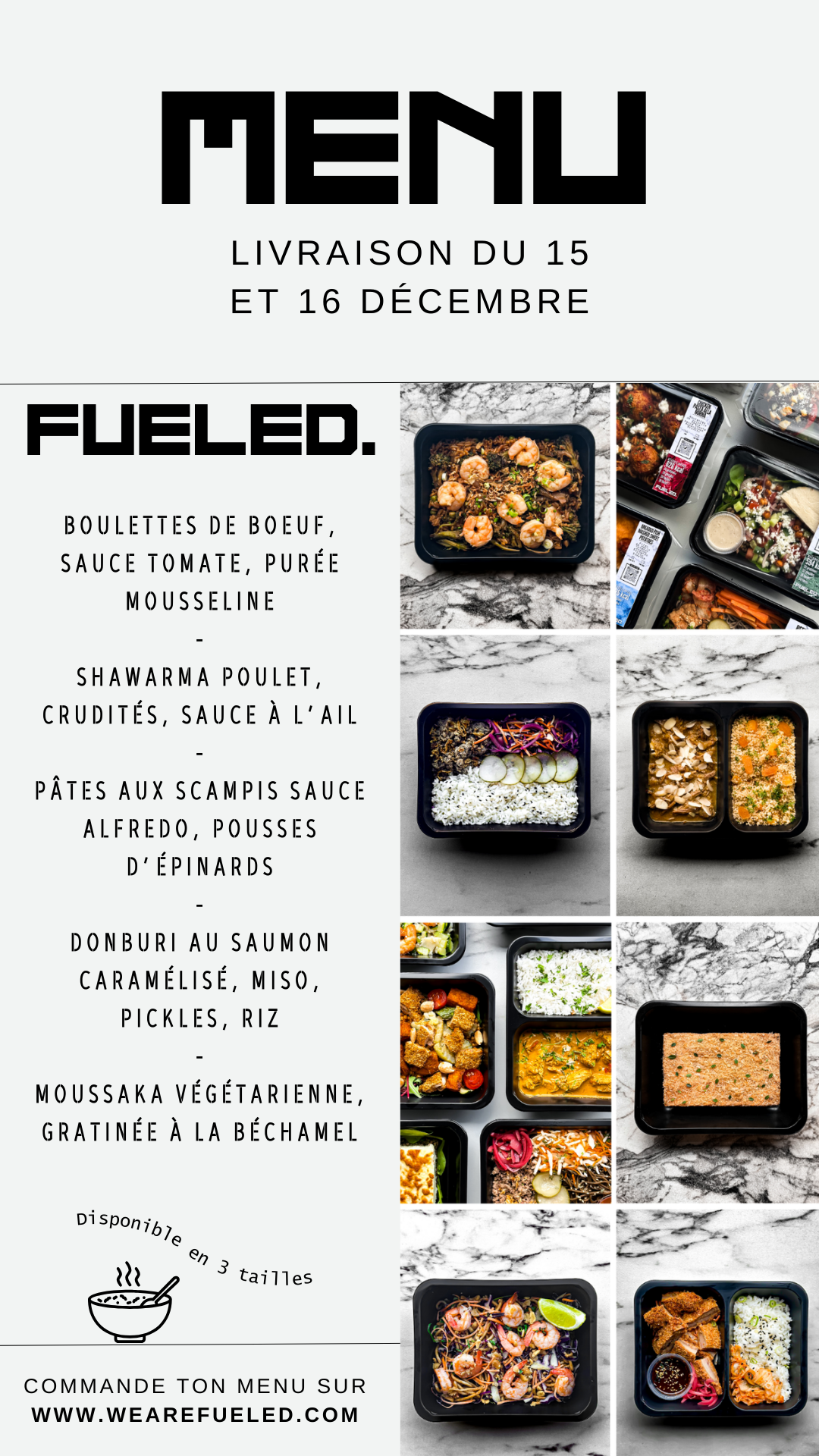 Box FUELED. - Un plat de chaque dans la formule de ton choix