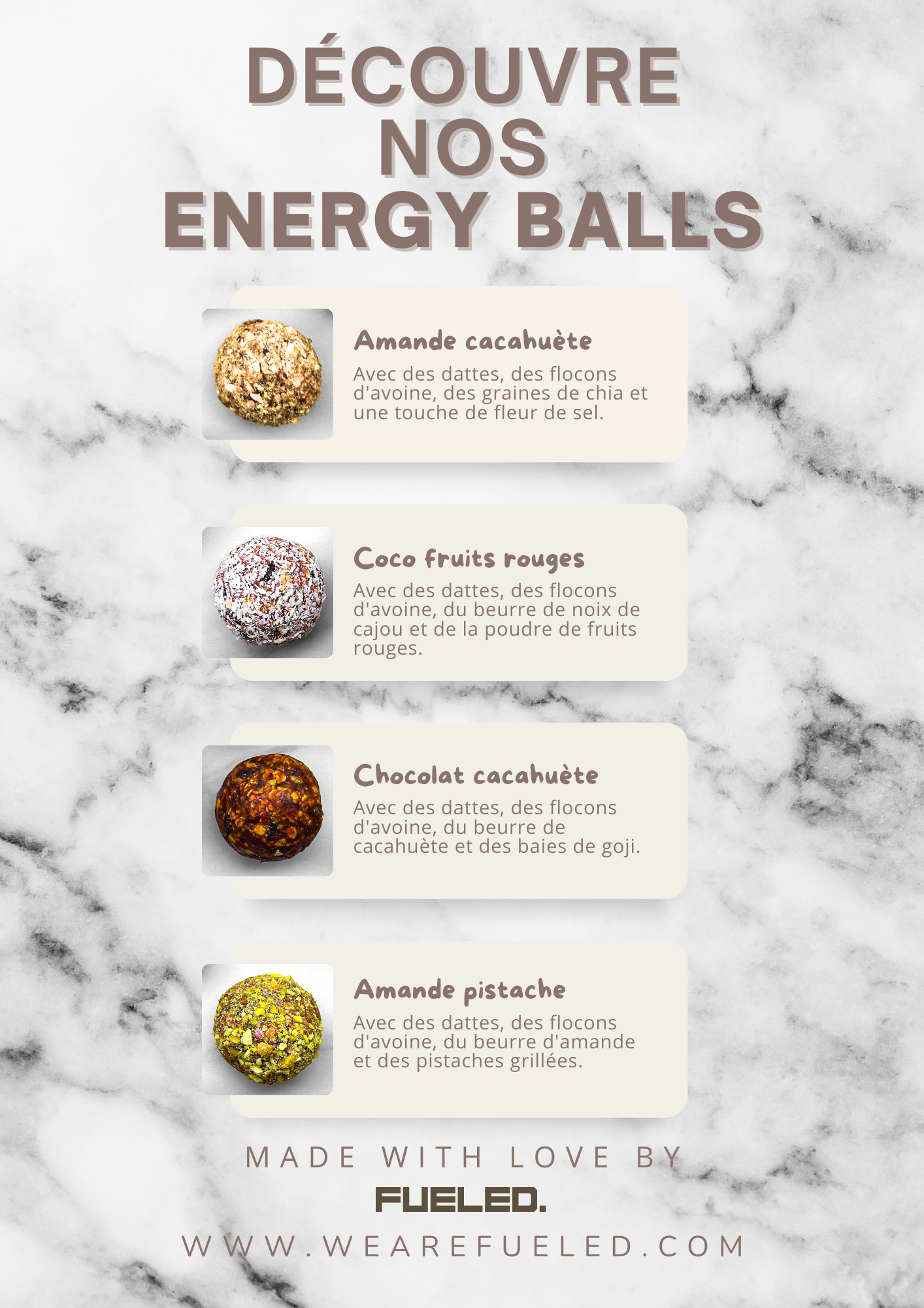 Homemade energy balls